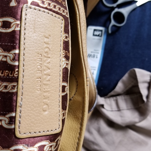 TIGNANELLO MUSTARD TOTE SATCHEL/HOBO - Picture 4 of 5